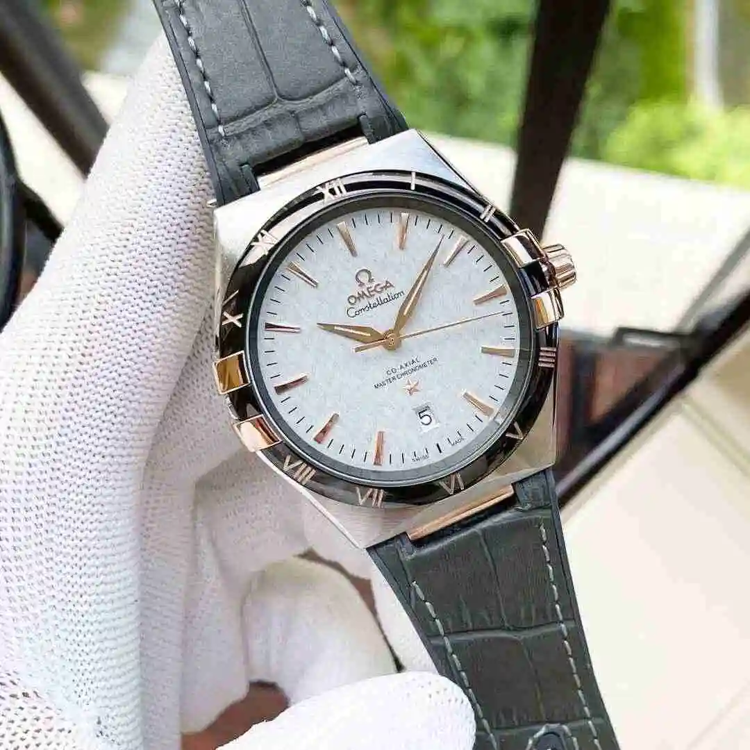 General Watches Omega Watch Men's Watch Paired with Original Fully Automatic Mechanical Movement Top Grade 316 Precision Steel Case with Mineral Super Strong Mirror Diameter 41mm KK06350 view 8