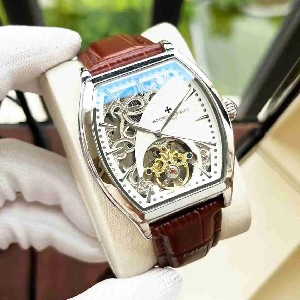 General Watches Vacheron Constantin Jiangshi Danton Watch Men's Watch Paired with Original Fully Automatic Mechanical Movement, Top Grade 316 Precision Steel Case with Mineral Super Strong Mirror Diameter 42mm KK04850 view 6