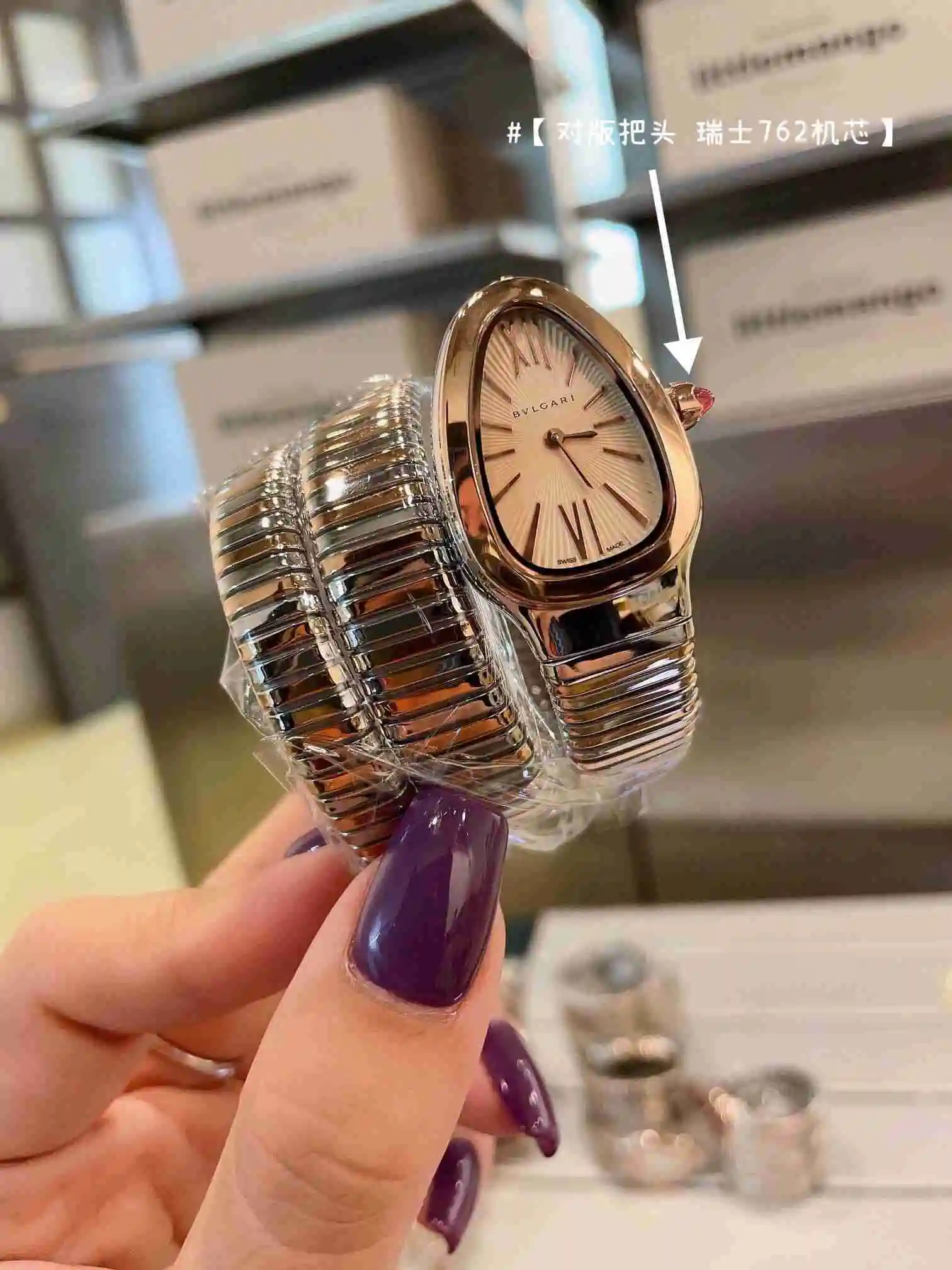 General Watches Bvlgari Bulgari women's watch paired with original fully automatic mechanical movement, top grade 316 precision steel case with mineral super strong mirror surface KK02850 2 view 5