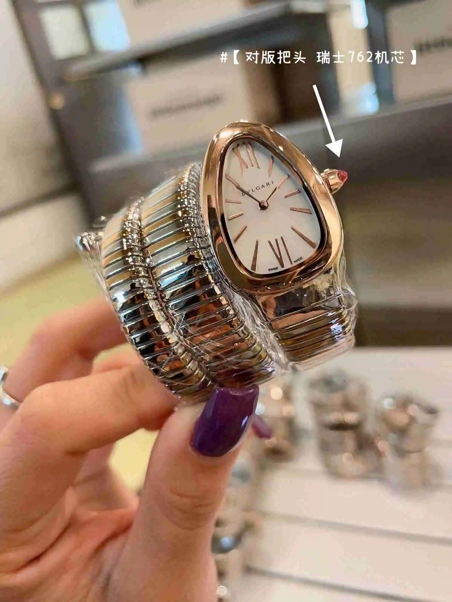 General Watches Bvlgari Bulgari women's watch paired with original fully automatic mechanical movement, top grade 316 precision steel case with mineral super strong mirror surface KK02850 2 view 6