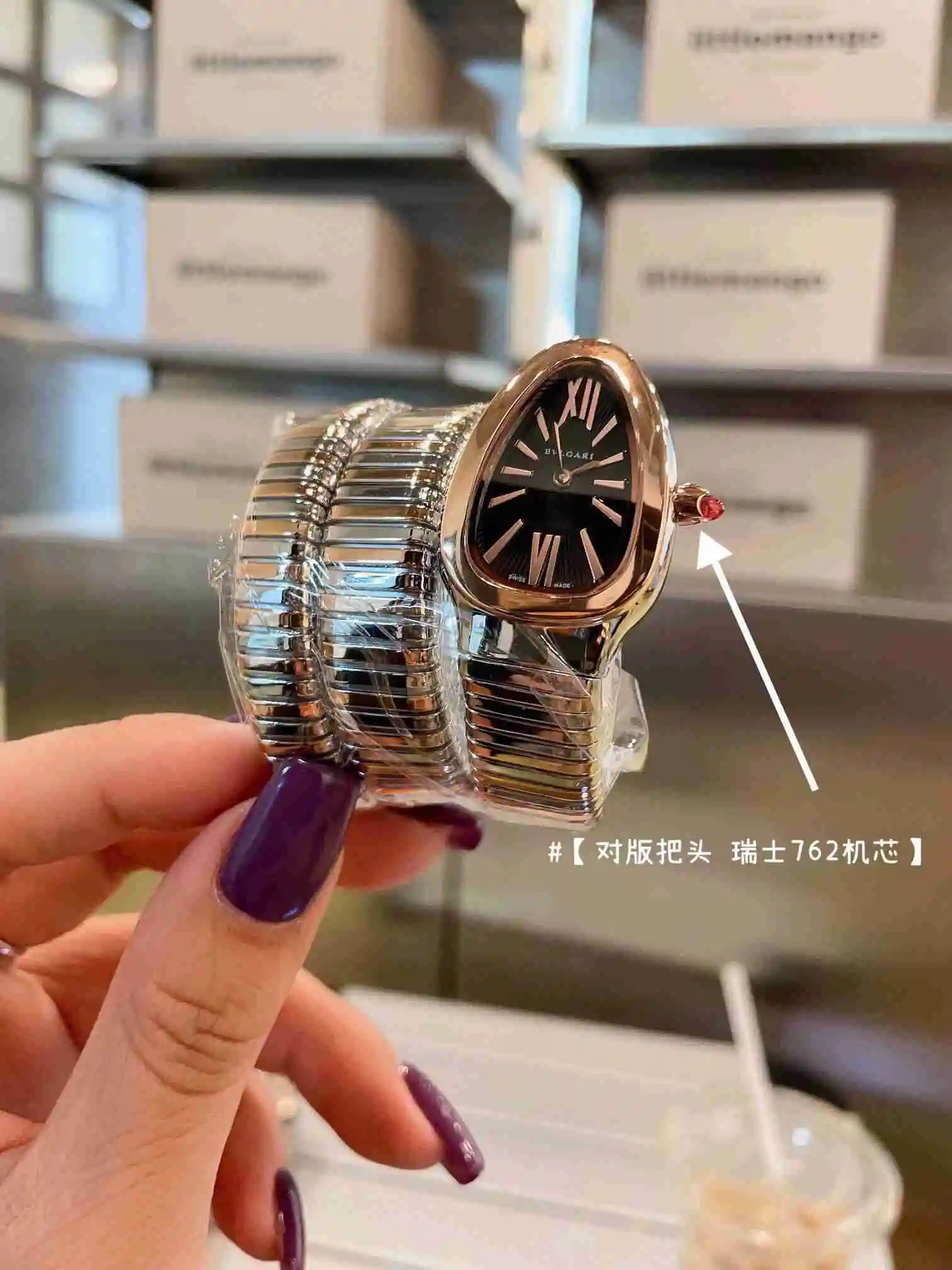 General Watches Bvlgari Bulgari women's watch paired with original fully automatic mechanical movement, top grade 316 precision steel case with mineral super strong mirror surface KK02850 2 view 7
