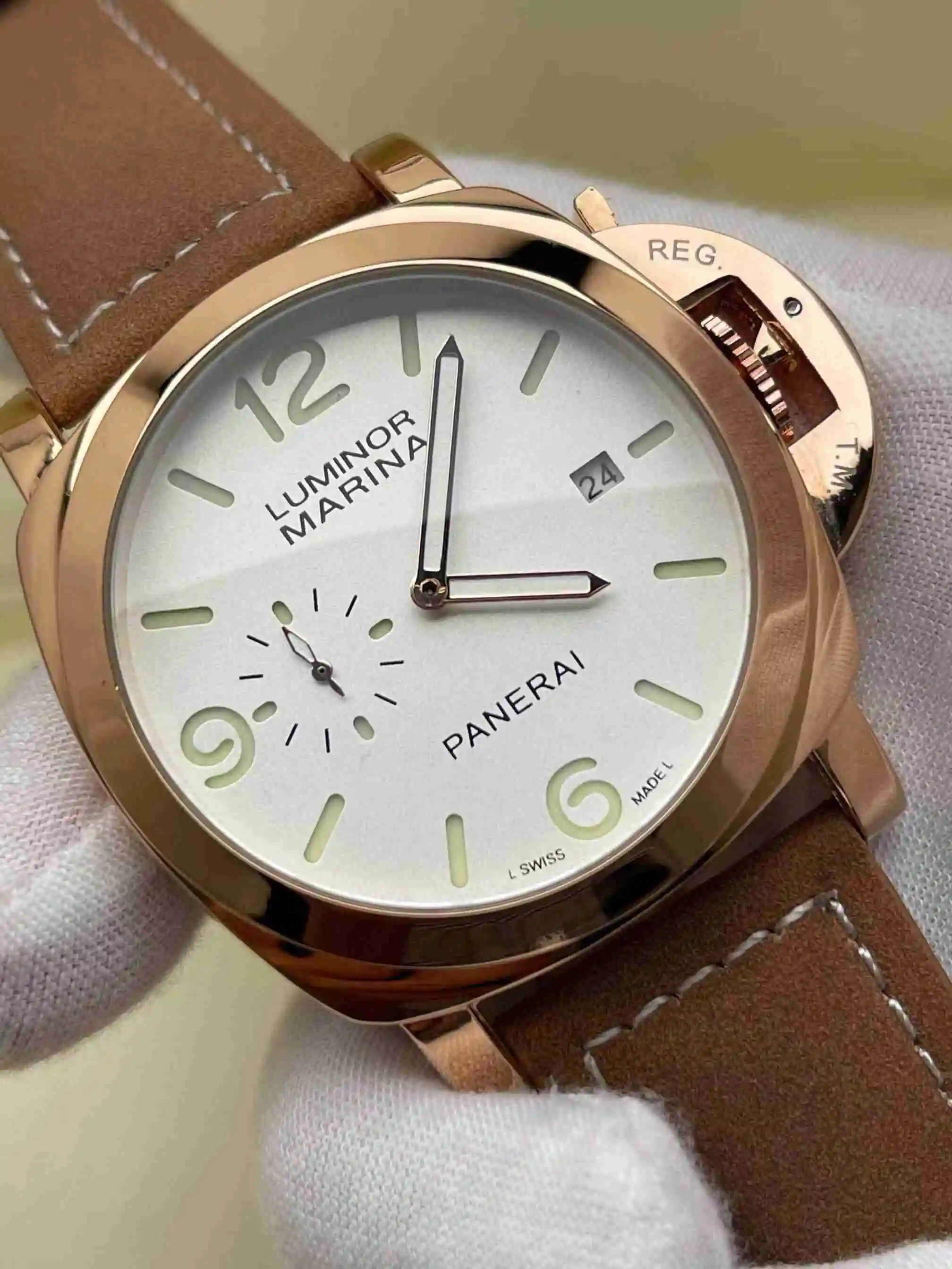 General Watches Panerai Peinahai Watch Men's Watch Paired with Original Fully Automatic Mechanical Movement Top Grade 316 Precision Steel Case with Mineral Super Strong Mirror Diameter 44mm KK02950 1 view 4