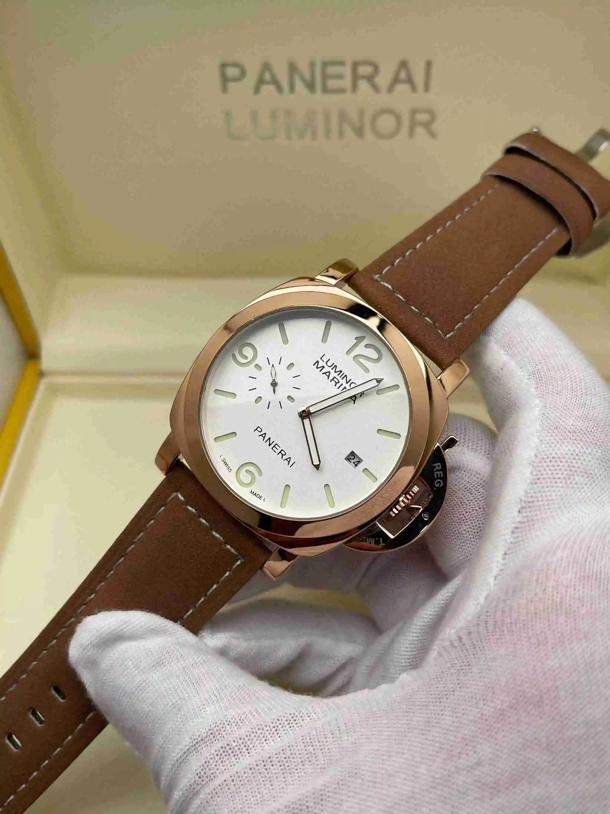 General Watches Panerai Peinahai Watch Men's Watch Paired with Original Fully Automatic Mechanical Movement Top Grade 316 Precision Steel Case with Mineral Super Strong Mirror Diameter 44mm KK02950 1 view 6