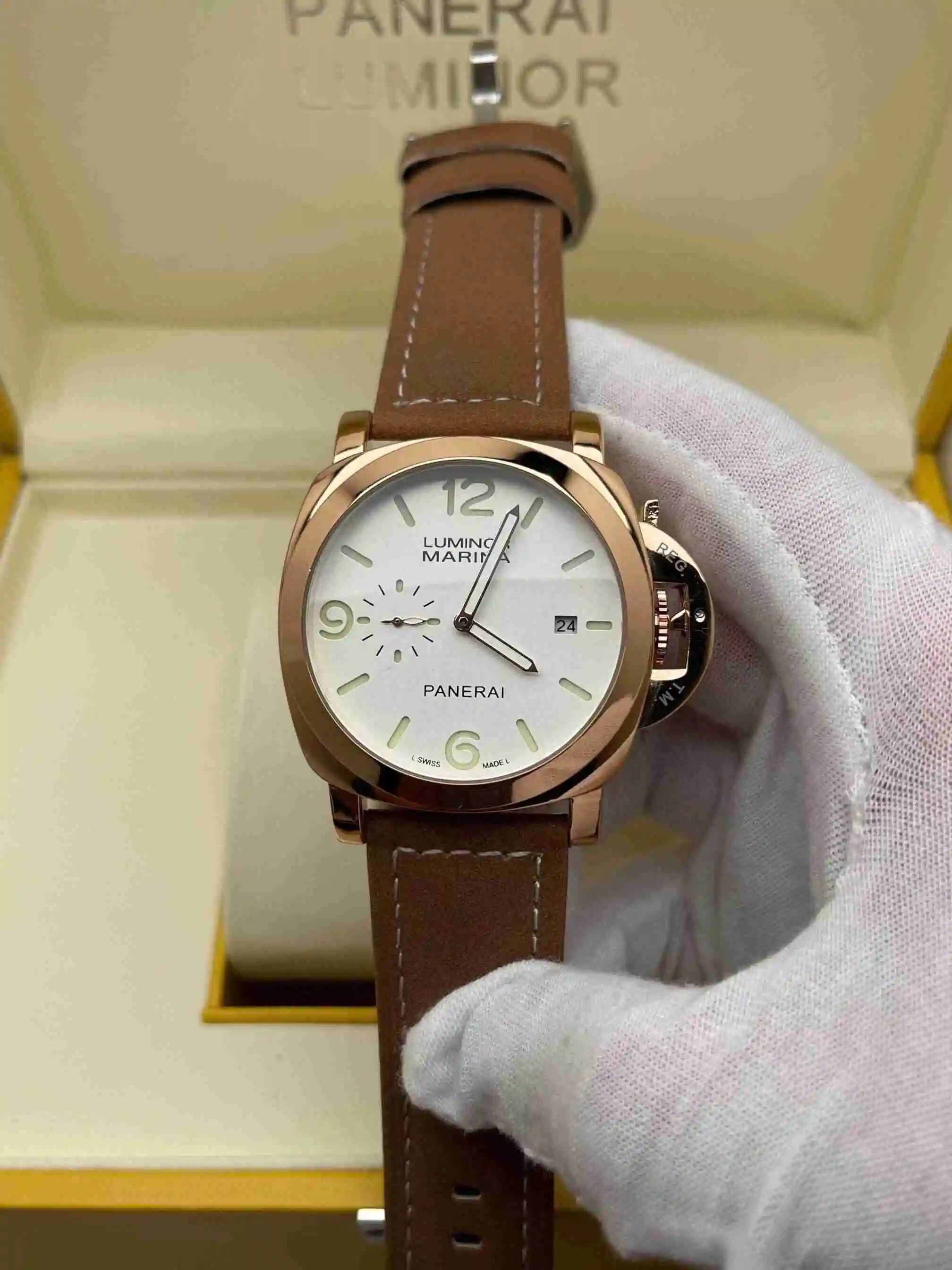 General Watches Panerai Peinahai Watch Men's Watch Paired with Original Fully Automatic Mechanical Movement Top Grade 316 Precision Steel Case with Mineral Super Strong Mirror Diameter 44mm KK02950 1 view 7