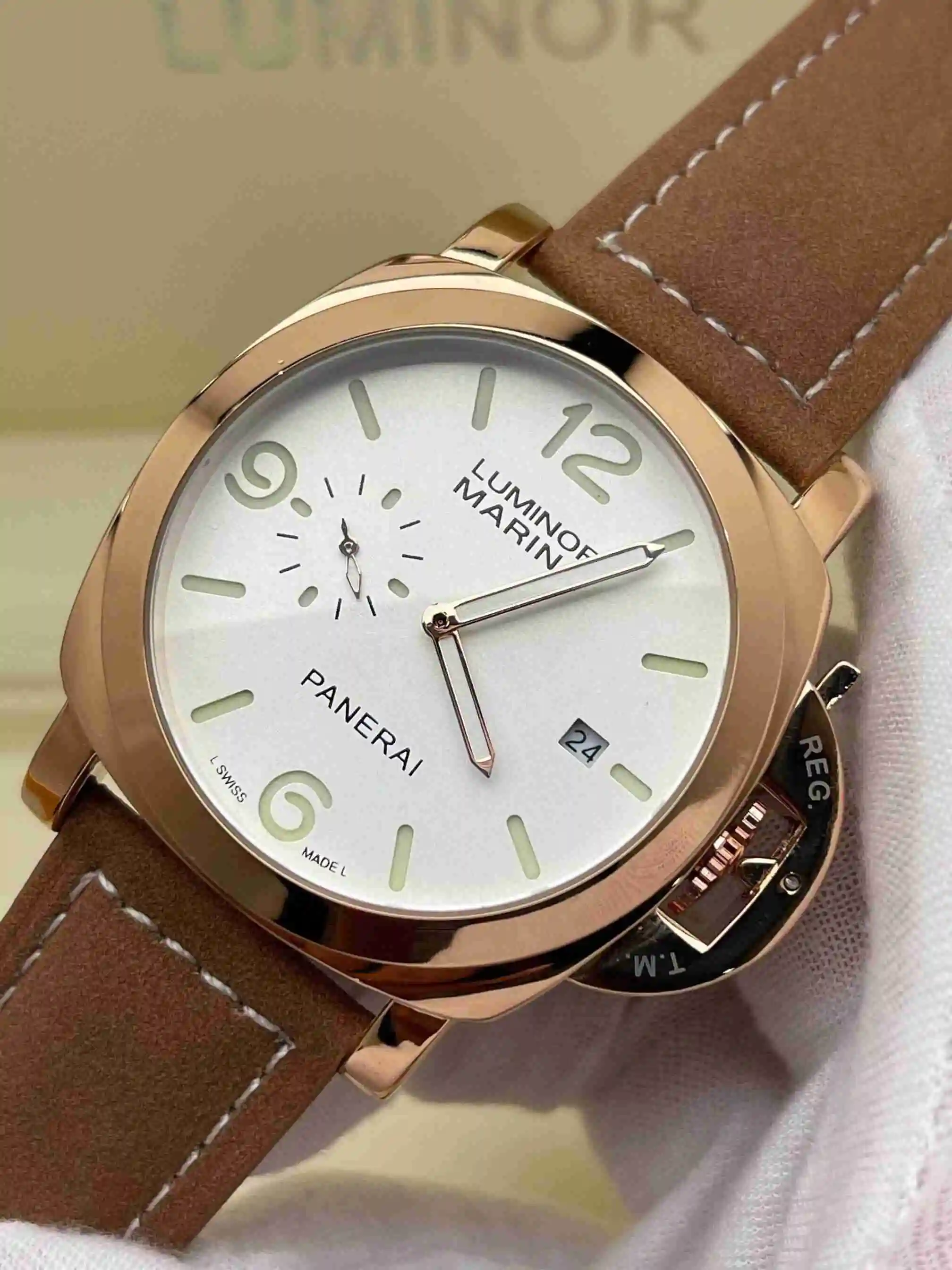 General Watches Panerai Peinahai Watch Men's Watch Paired with Original Fully Automatic Mechanical Movement Top Grade 316 Precision Steel Case with Mineral Super Strong Mirror Diameter 44mm KK02950 1 view 9