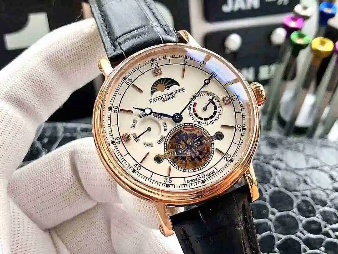 General Watches Patek Philippe Watch Men's Watch Paired with Original Fully Automatic Mechanical Movement Top Grade 316 Precision Steel Case Case with Mineral Super Strong Mirror Diameter 42mm KK05350 2 view 5