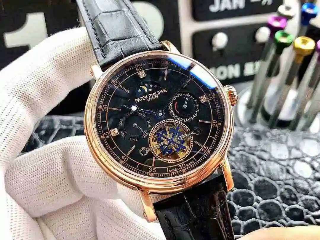 General Watches Patek Philippe Watch Men's Watch Paired with Original Fully Automatic Mechanical Movement Top Grade 316 Precision Steel Case Case with Mineral Super Strong Mirror Diameter 42mm KK05350 2 view 7