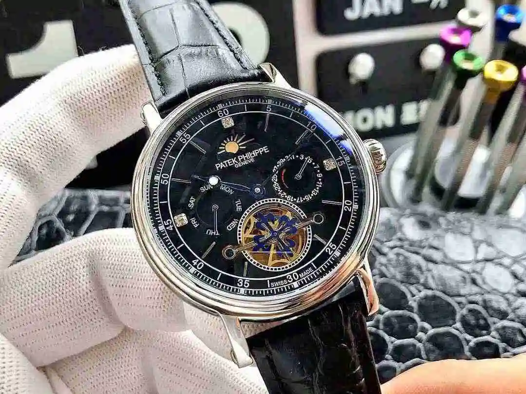 General Watches Patek Philippe Watch Men's Watch Paired with Original Fully Automatic Mechanical Movement Top Grade 316 Precision Steel Case Case with Mineral Super Strong Mirror Diameter 42mm KK05350 2 view 8