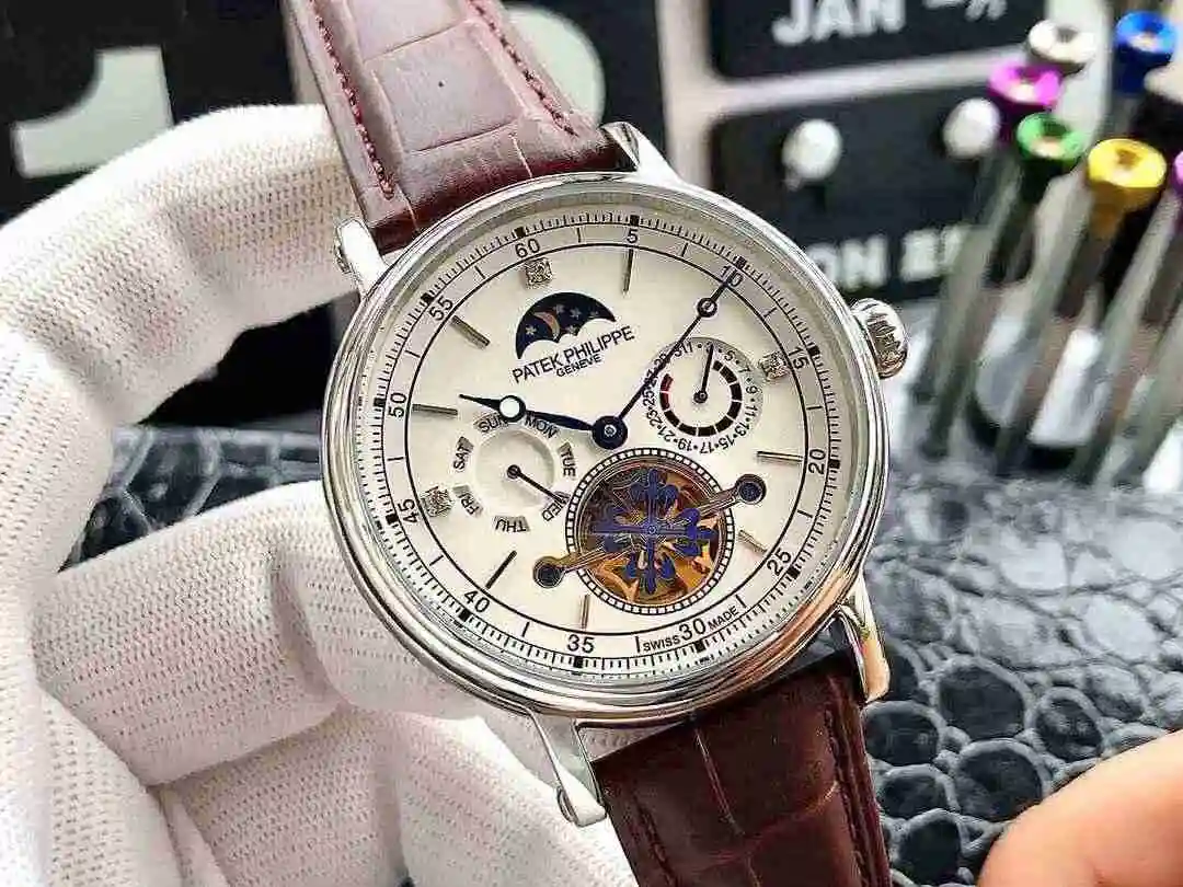General Watches Patek Philippe Watch Men's Watch Paired with Original Fully Automatic Mechanical Movement Top Grade 316 Precision Steel Case Case with Mineral Super Strong Mirror Diameter 42mm KK05350 2 view 9