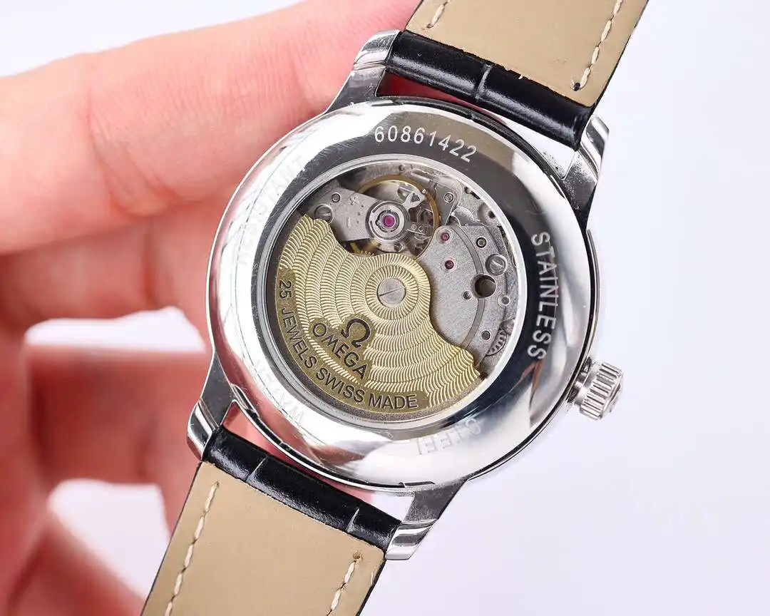 General Watches Omega Ou@mega watch men's watch with original fully automatic mechanical movement top 316 stainless steel case strap mineral super mirror diameter 40mm KK07050 view 3