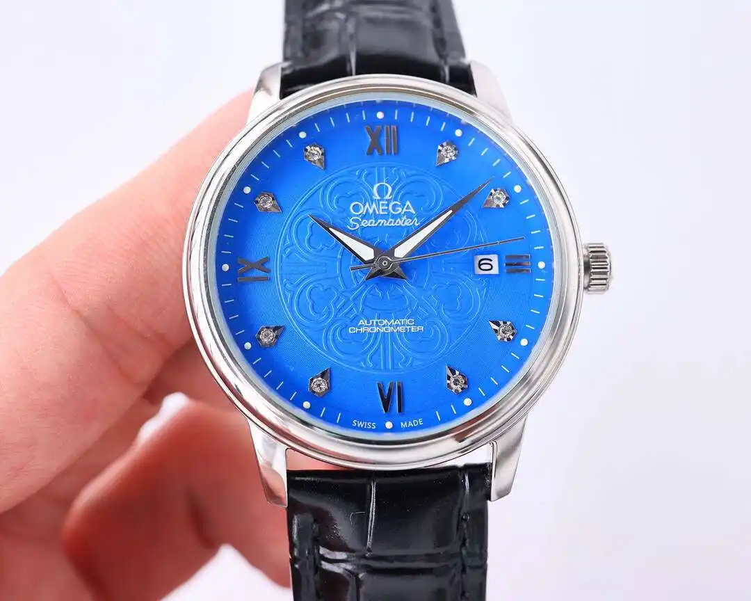 General Watches Omega Ou@mega watch men's watch with original fully automatic mechanical movement top 316 stainless steel case strap mineral super mirror diameter 40mm KK07050 view 6