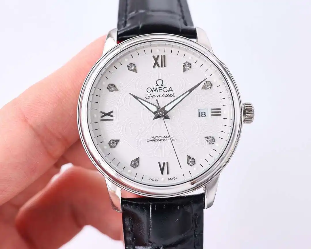 General Watches Omega Ou@mega watch men's watch with original fully automatic mechanical movement top 316 stainless steel case strap mineral super mirror diameter 40mm KK07050 view 9