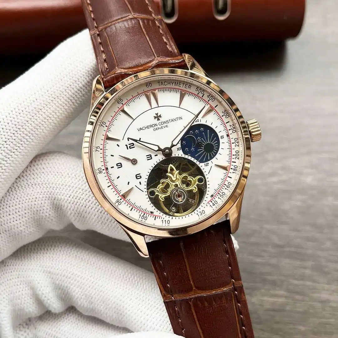 General Watches Vacheron Constantin Watch Jiang@Dun men's watch with original fully automatic mechanical movement, top-grade 316 stainless steel case and strap, mineral super mirror, diameter 42mm KK04050 1 view 8