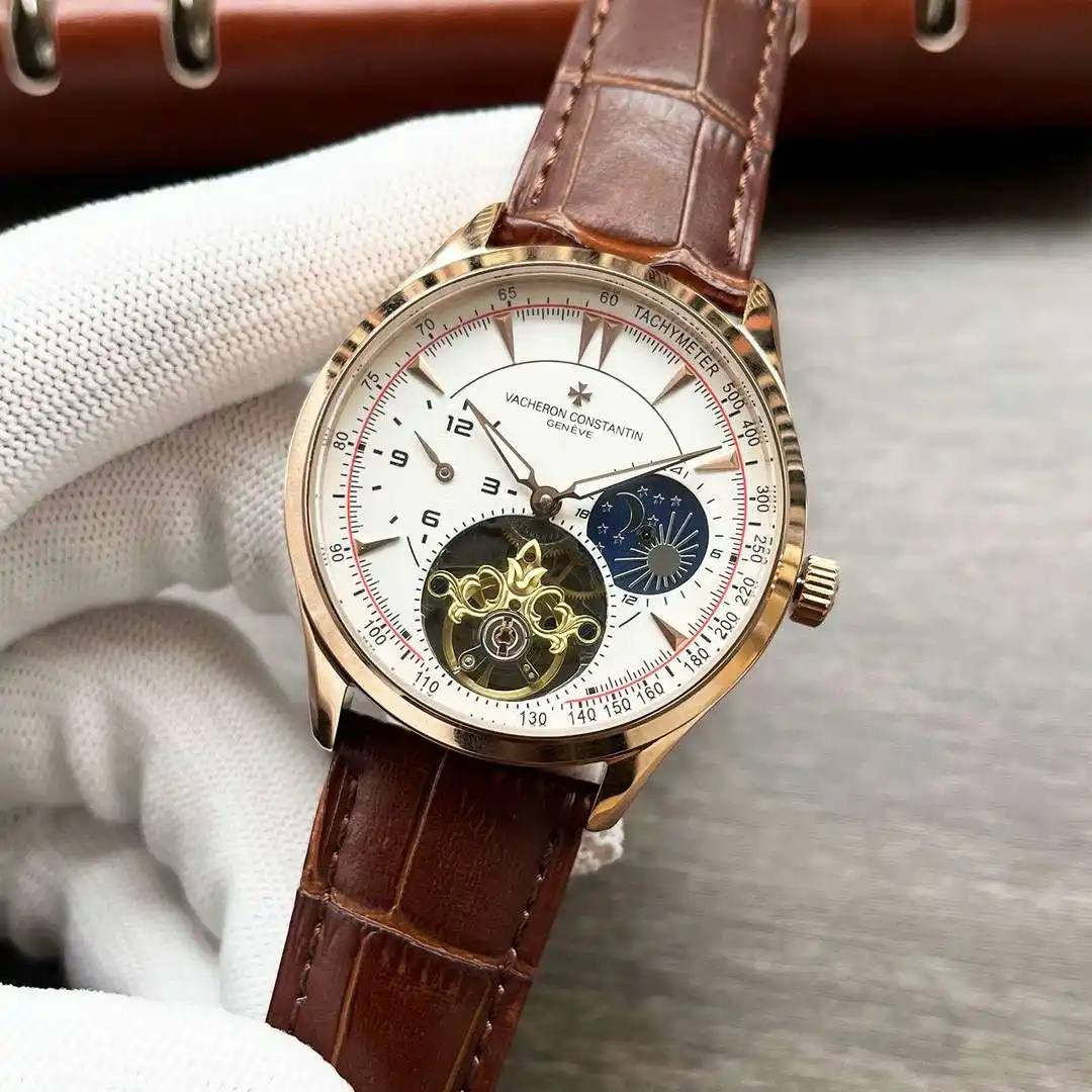 General Watches Vacheron Constantin Watch Jiang@Dun men's watch with original fully automatic mechanical movement, top-grade 316 stainless steel case and strap, mineral super mirror, diameter 42mm KK04050 1 view 9