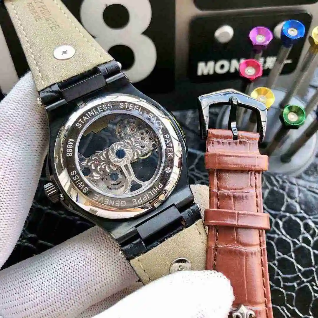 General Watches Patek Philippe Watch Men's Watch Paired with Original Fully Automatic Mechanical Movement Top Grade 316 Precision Steel Case Case with Mineral Super Strong Mirror Diameter 42mm KK05850 view 2
