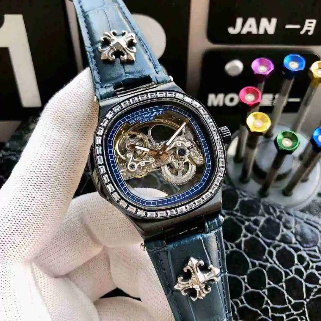 General Watches Patek Philippe Watch Men's Watch Paired with Original Fully Automatic Mechanical Movement Top Grade 316 Precision Steel Case Case with Mineral Super Strong Mirror Diameter 42mm KK05850 view 4