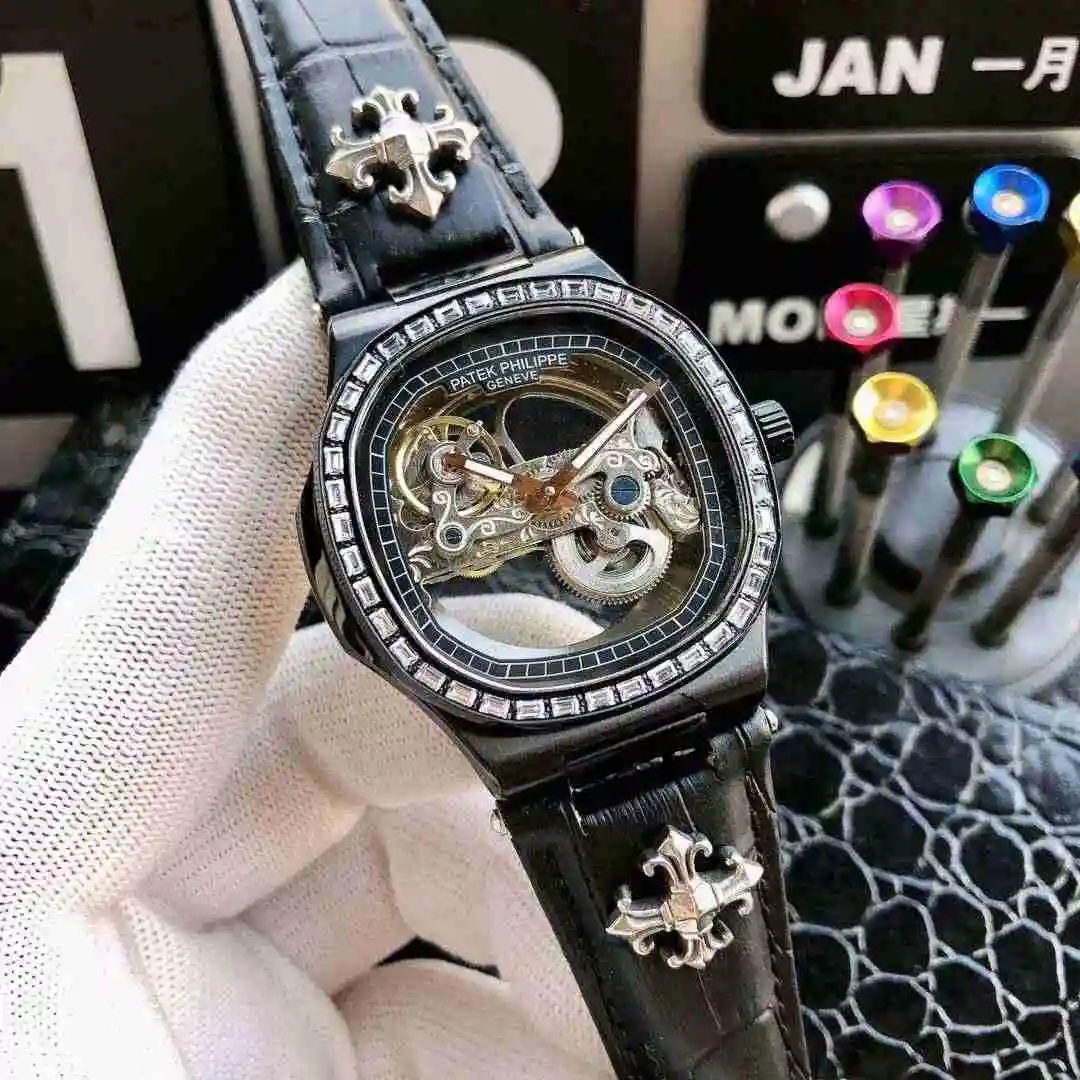 General Watches Patek Philippe Watch Men's Watch Paired with Original Fully Automatic Mechanical Movement Top Grade 316 Precision Steel Case Case with Mineral Super Strong Mirror Diameter 42mm KK05850 view 5