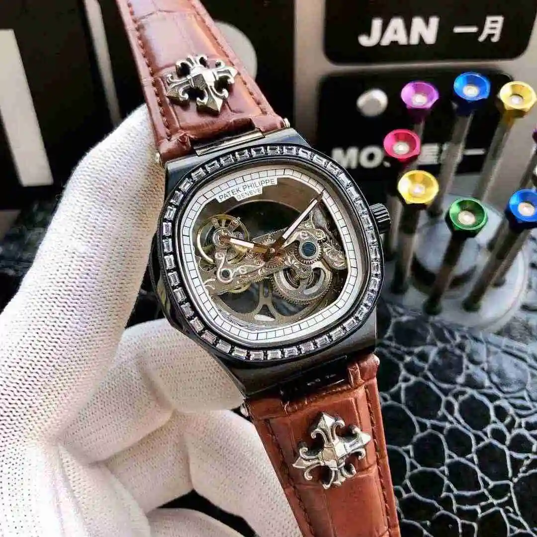 General Watches Patek Philippe Watch Men's Watch Paired with Original Fully Automatic Mechanical Movement Top Grade 316 Precision Steel Case Case with Mineral Super Strong Mirror Diameter 42mm KK05850 view 6