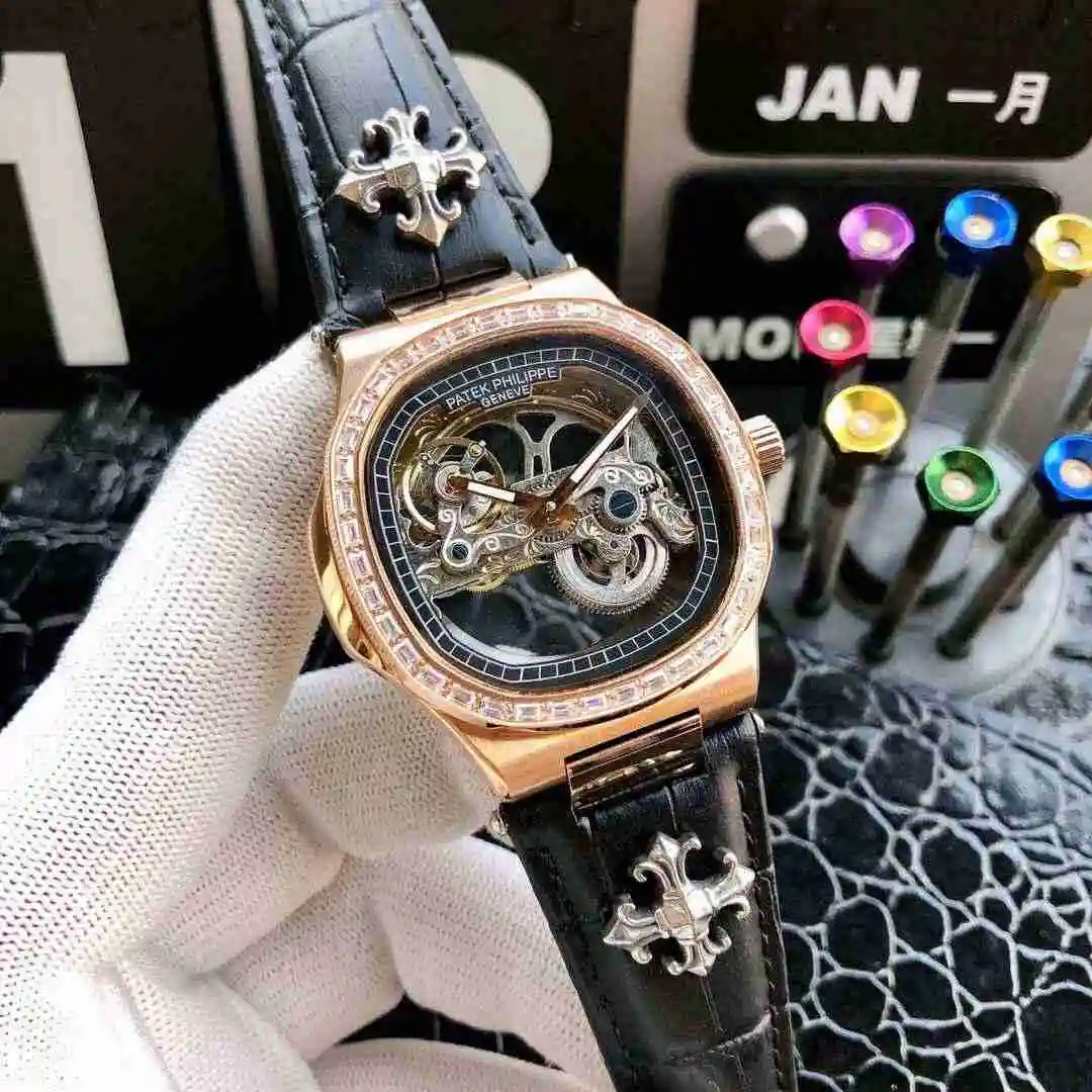 General Watches Patek Philippe Watch Men's Watch Paired with Original Fully Automatic Mechanical Movement Top Grade 316 Precision Steel Case Case with Mineral Super Strong Mirror Diameter 42mm KK05850 view 7