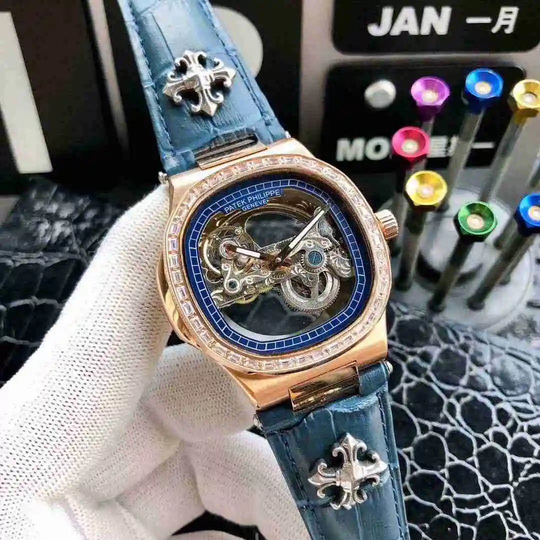General Watches Patek Philippe Watch Men's Watch Paired with Original Fully Automatic Mechanical Movement Top Grade 316 Precision Steel Case Case with Mineral Super Strong Mirror Diameter 42mm KK05850 view 9