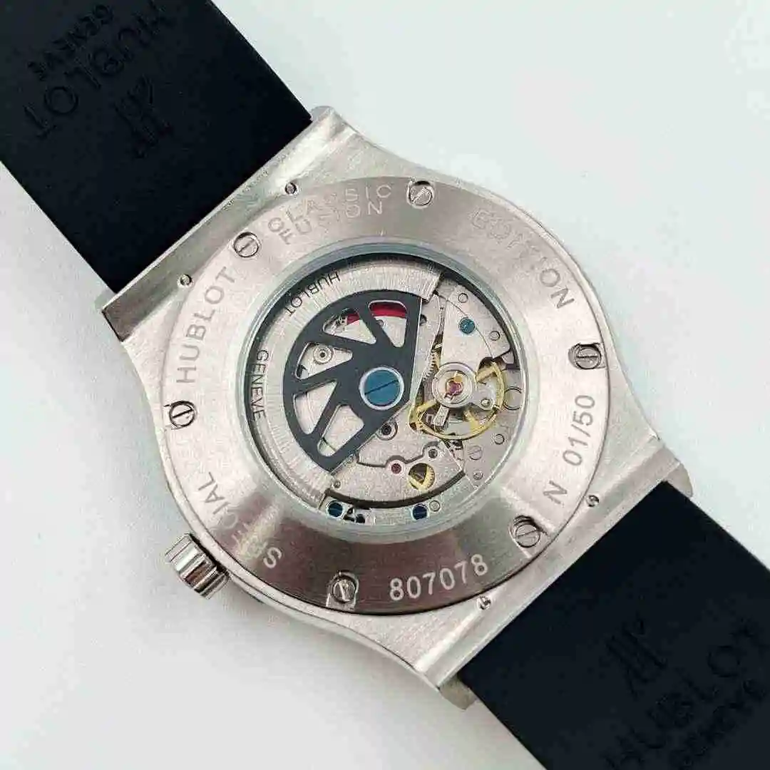 General Watches HUBLOT UBO Watch Men's Watch Paired with Original Fully Automatic Mechanical Movement Top Grade 316 Precision Steel Case with Mineral Super Strong Mirror Diameter 42mm KK04550 view 4