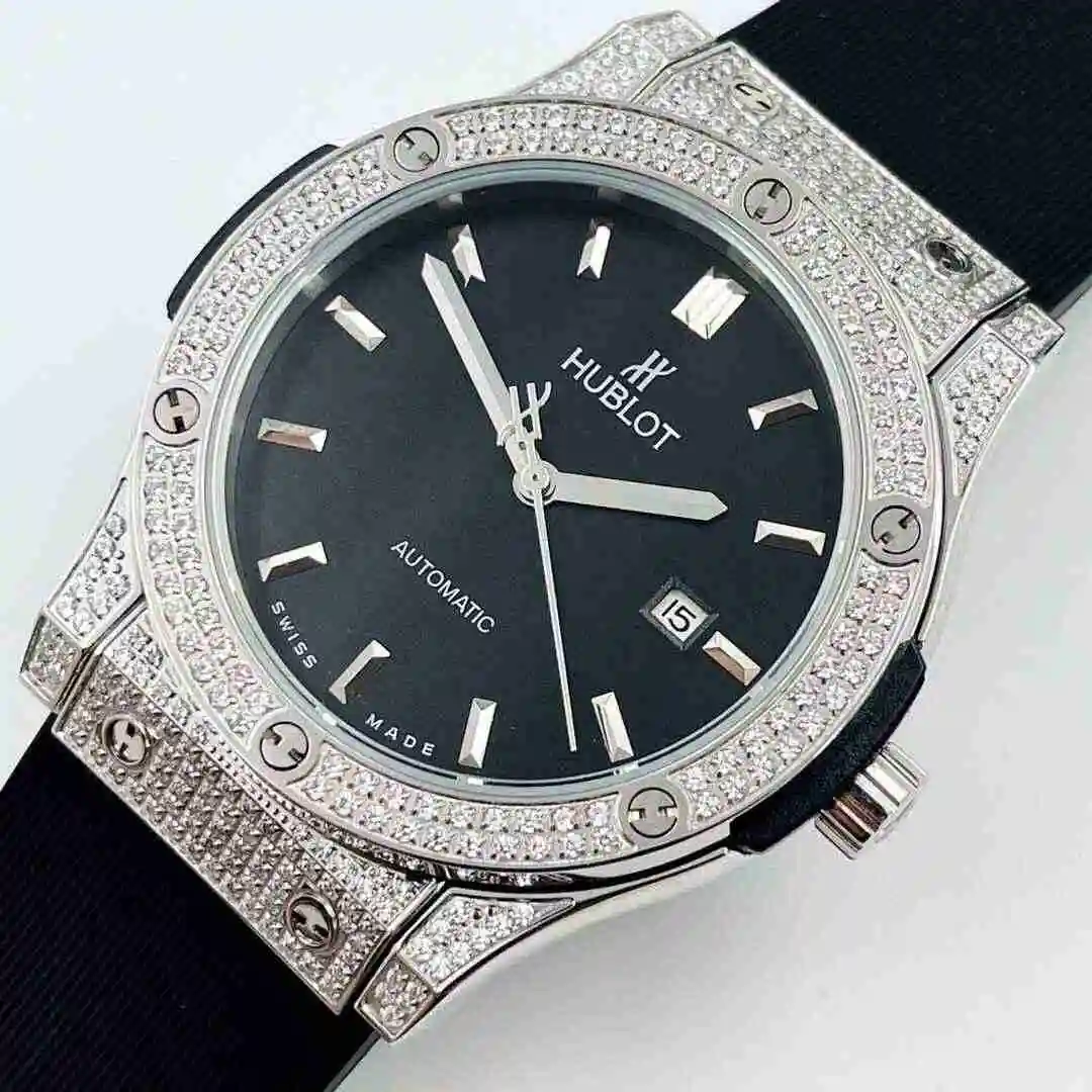 General Watches HUBLOT UBO Watch Men's Watch Paired with Original Fully Automatic Mechanical Movement Top Grade 316 Precision Steel Case with Mineral Super Strong Mirror Diameter 42mm KK04550 view 7