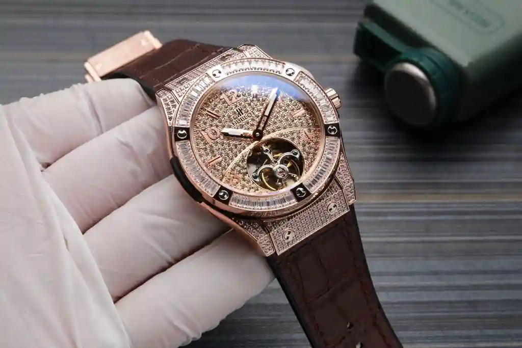 General Watches Hublot Heng@bao watch men's watch with original fully automatic mechanical movement top 316 stainless steel case strap mineral super mirror diameter 45mm KK06850 view 6