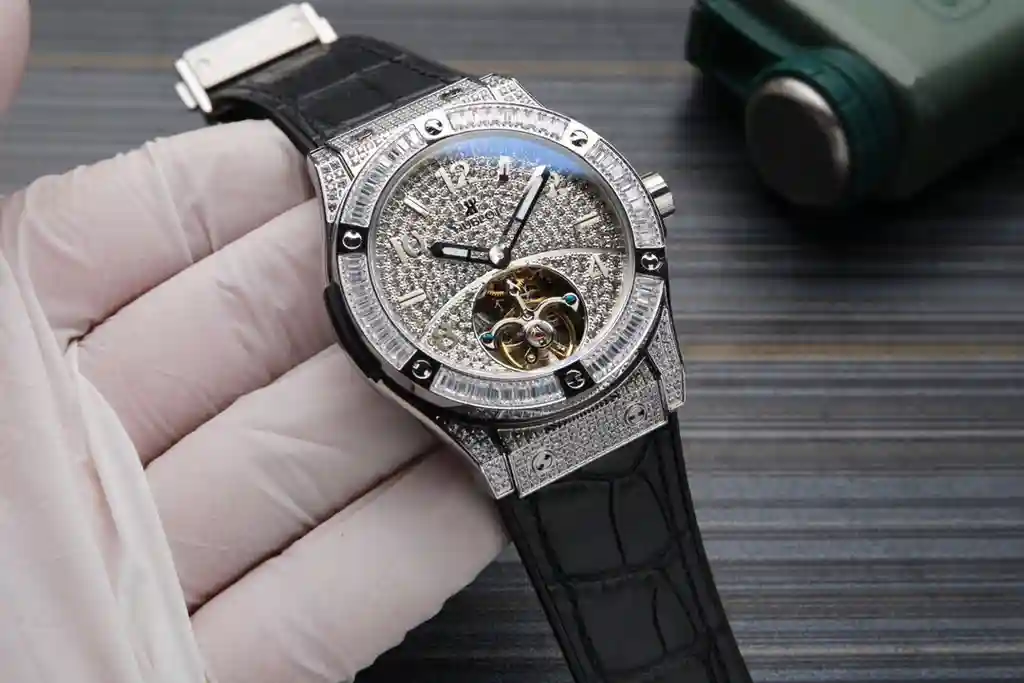 General Watches Hublot Heng@bao watch men's watch with original fully automatic mechanical movement top 316 stainless steel case strap mineral super mirror diameter 45mm KK06850 view 7