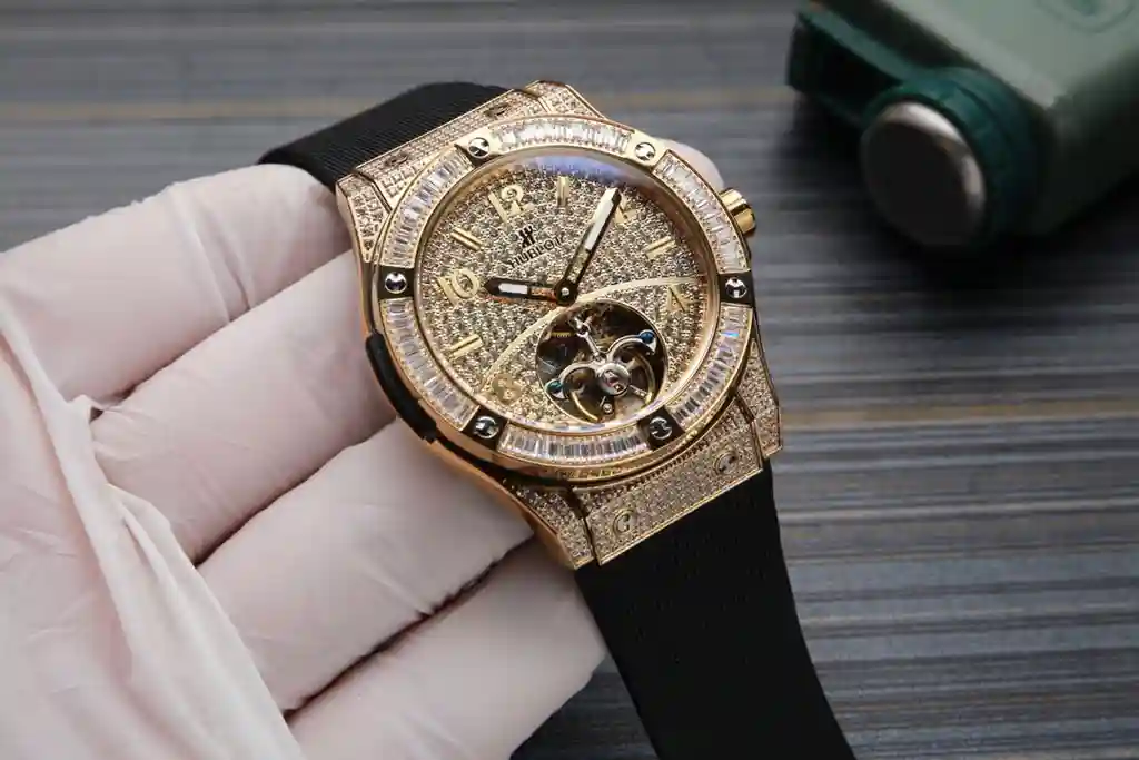 General Watches Hublot Heng@bao watch men's watch with original fully automatic mechanical movement top 316 stainless steel case strap mineral super mirror diameter 45mm KK06850 view 9