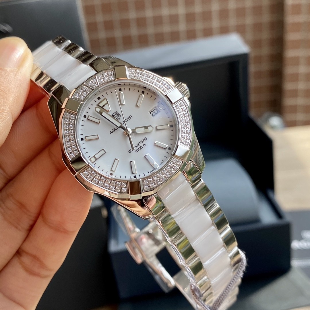 TAG Heuer Aquaracer Ceramic Quartz 35mm Watch view 6