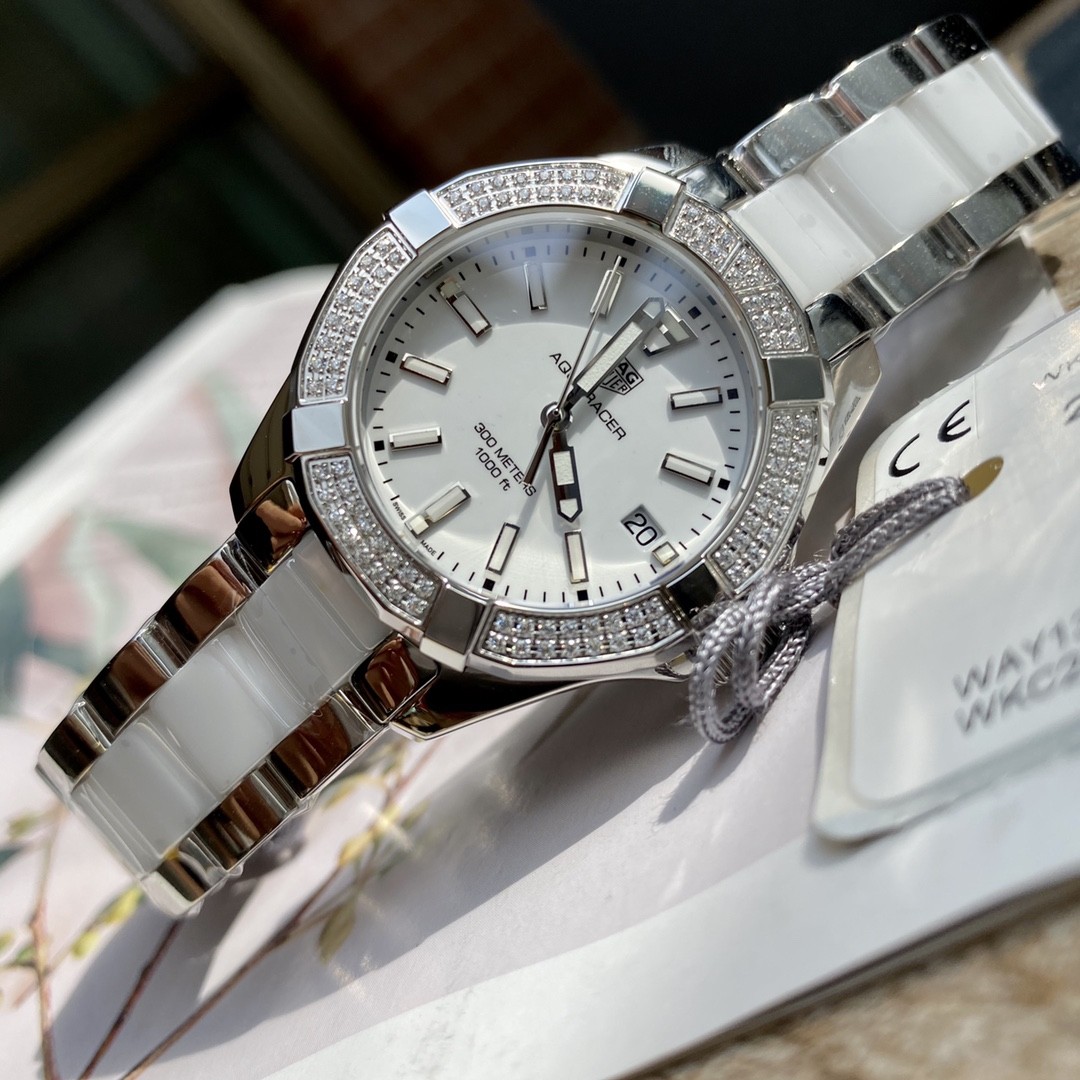 TAG Heuer Aquaracer Ceramic Quartz 35mm Watch view 7
