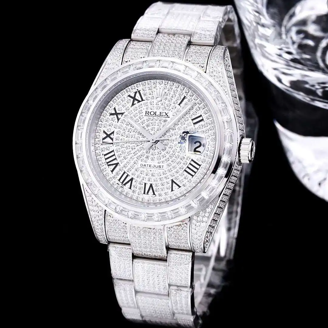 General Watches Rolex watches men's watch with original fully automatic mechanical movement top 316 stainless steel case strap mineral super mirror diameter 41mm KK view 6