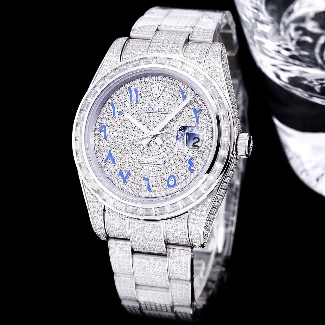 General Watches Rolex watches men's watch with original fully automatic mechanical movement top 316 stainless steel case strap mineral super mirror diameter 41mm KK view 7