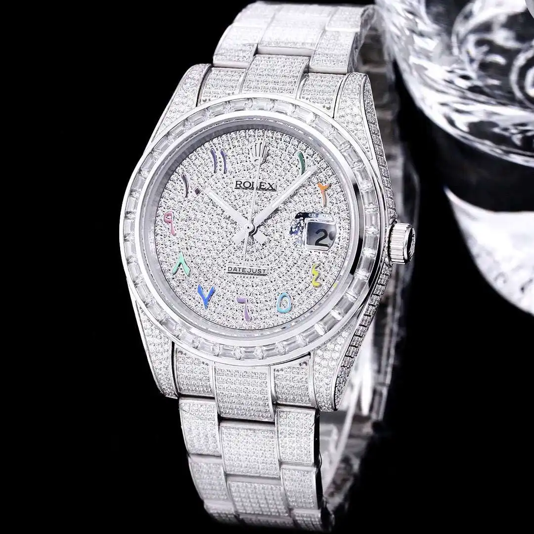 General Watches Rolex watches men's watch with original fully automatic mechanical movement top 316 stainless steel case strap mineral super mirror diameter 41mm KK view 8