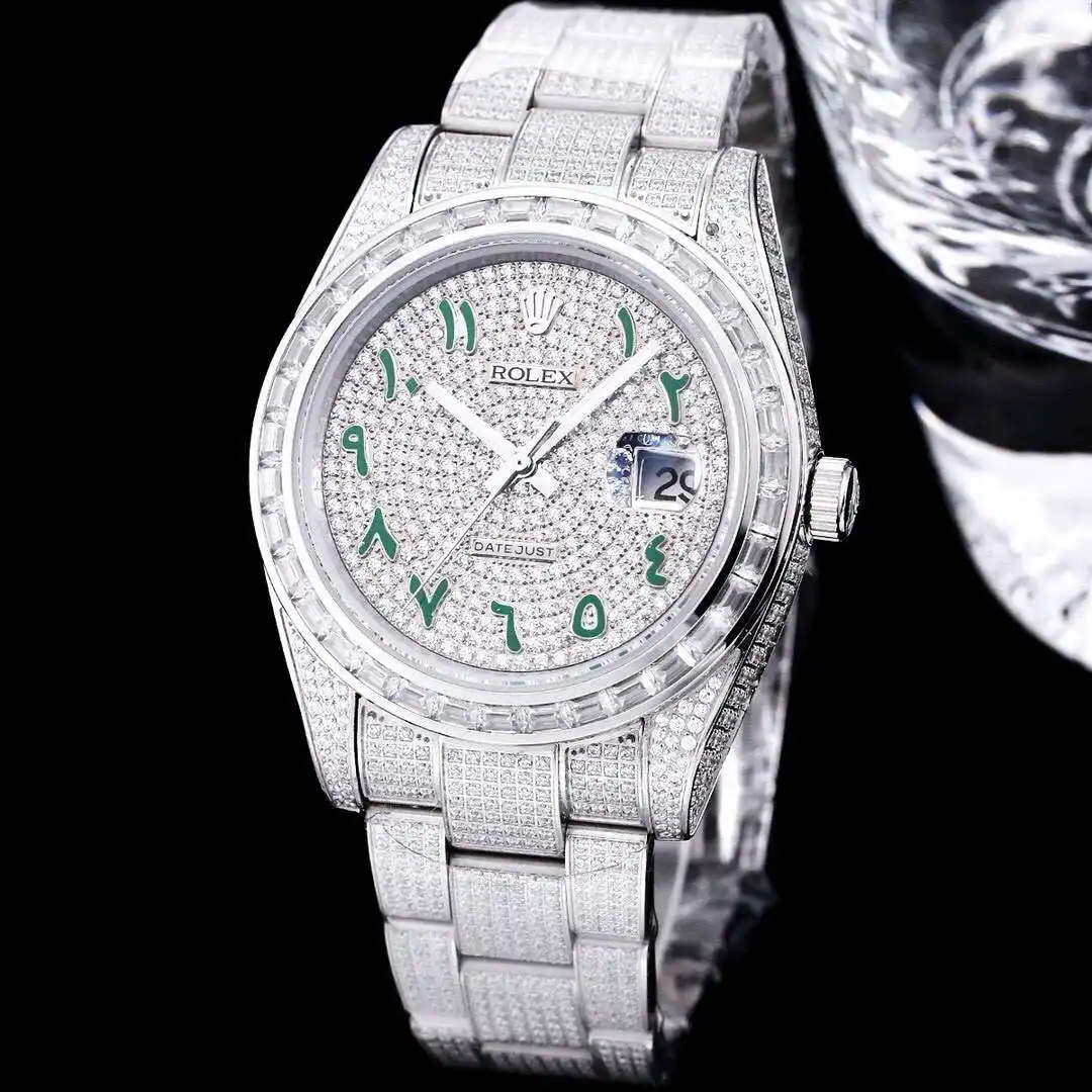 General Watches Rolex watches men's watch with original fully automatic mechanical movement top 316 stainless steel case strap mineral super mirror diameter 41mm KK view 9