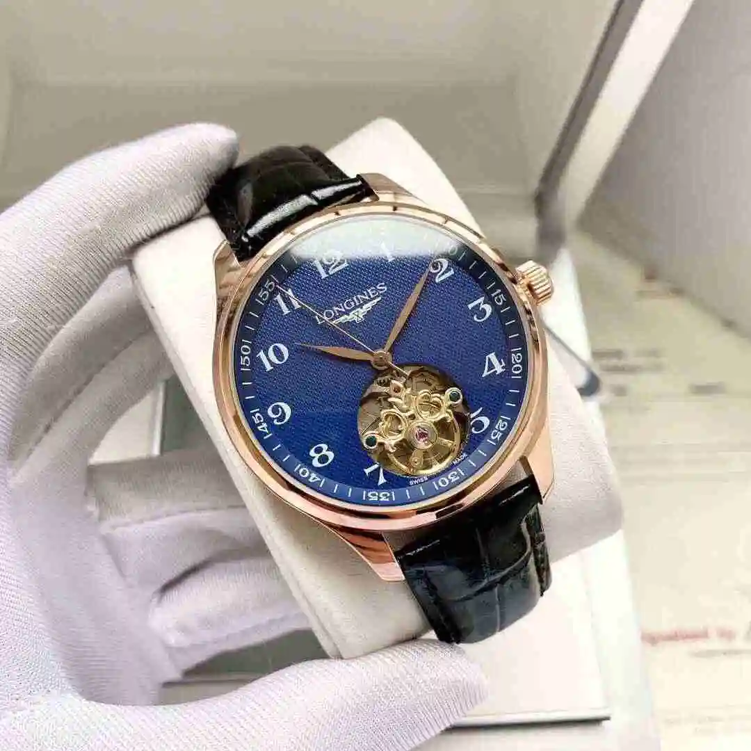 General Watches Longines Watch Men's Watch Paired with Original Fully Automatic Mechanical Movement Top Grade 316 Precision Steel Case with Mineral Super Strong Mirror Diameter 42mm KK05450 1 view 8