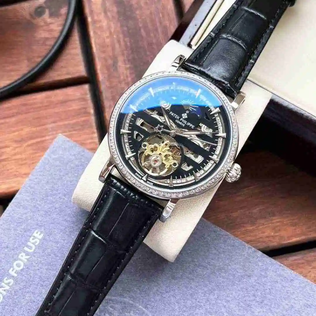General Watches Patek Philippe Watch Men's Watch Paired with Original Fully Automatic Mechanical Movement Top Grade 316 Precision Steel Case Case with Mineral Super Strong Mirror Diameter 42mm KK05250 view 5
