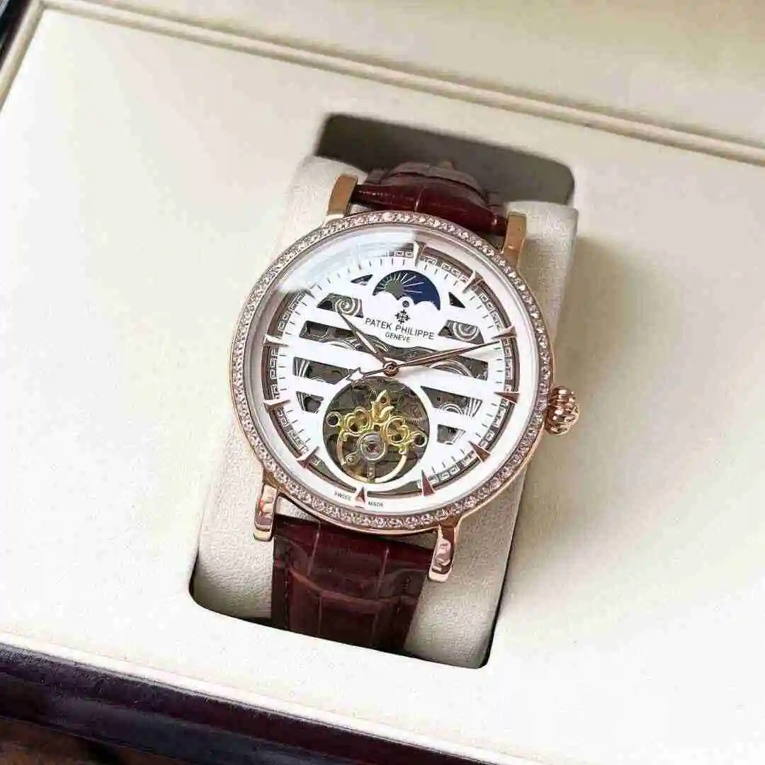 General Watches Patek Philippe Watch Men's Watch Paired with Original Fully Automatic Mechanical Movement Top Grade 316 Precision Steel Case Case with Mineral Super Strong Mirror Diameter 42mm KK05250 view 9