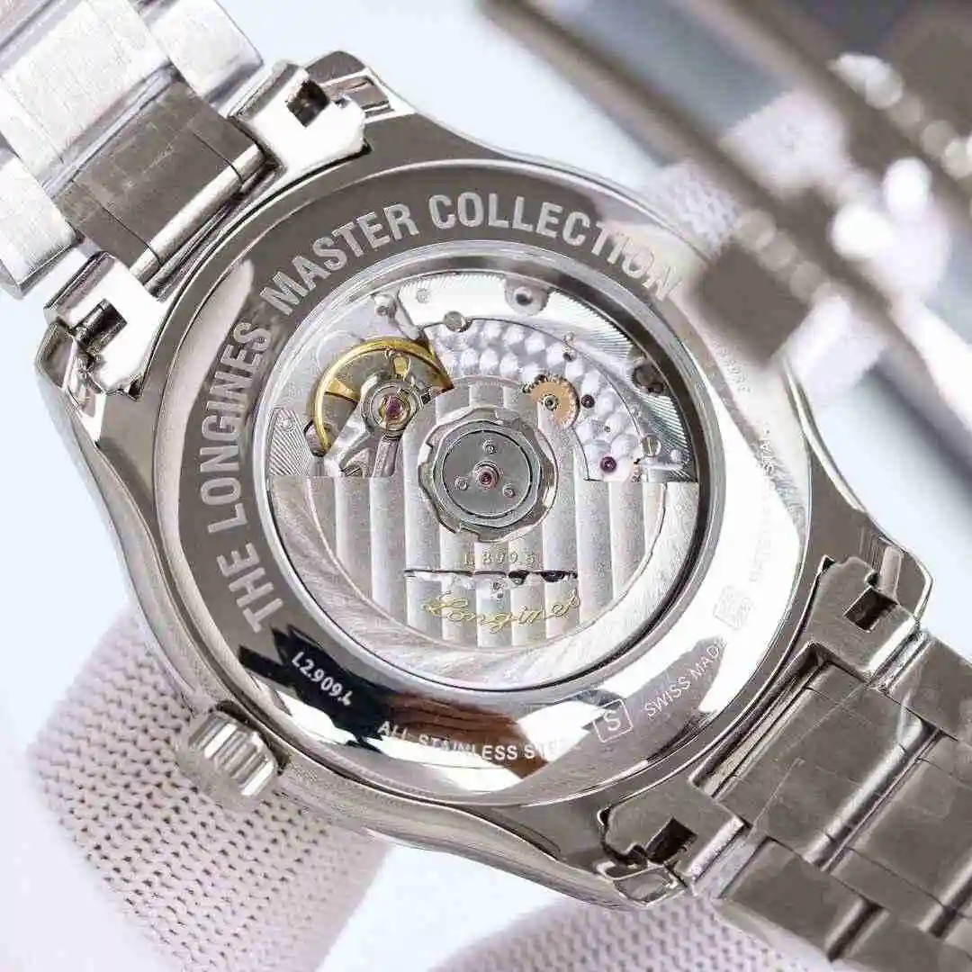 General Watches Longines watch for men with original fully automatic mechanical movement, top grade 316 precision steel case with mineral super strong mirror diameter 42mm kk view 3