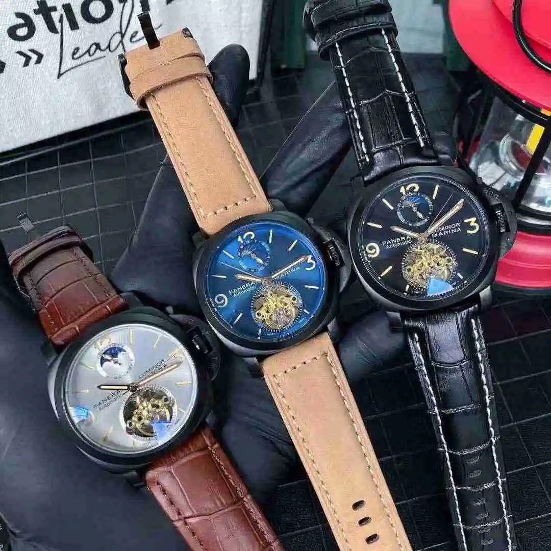 General Watches Panerai Peinahai Watch Men's Watch Paired with Original Fully Automatic Mechanical Movement Top Grade 316 Precision Steel Case with Mineral Super Strong Mirror Diameter 45mm KK06250 view 5