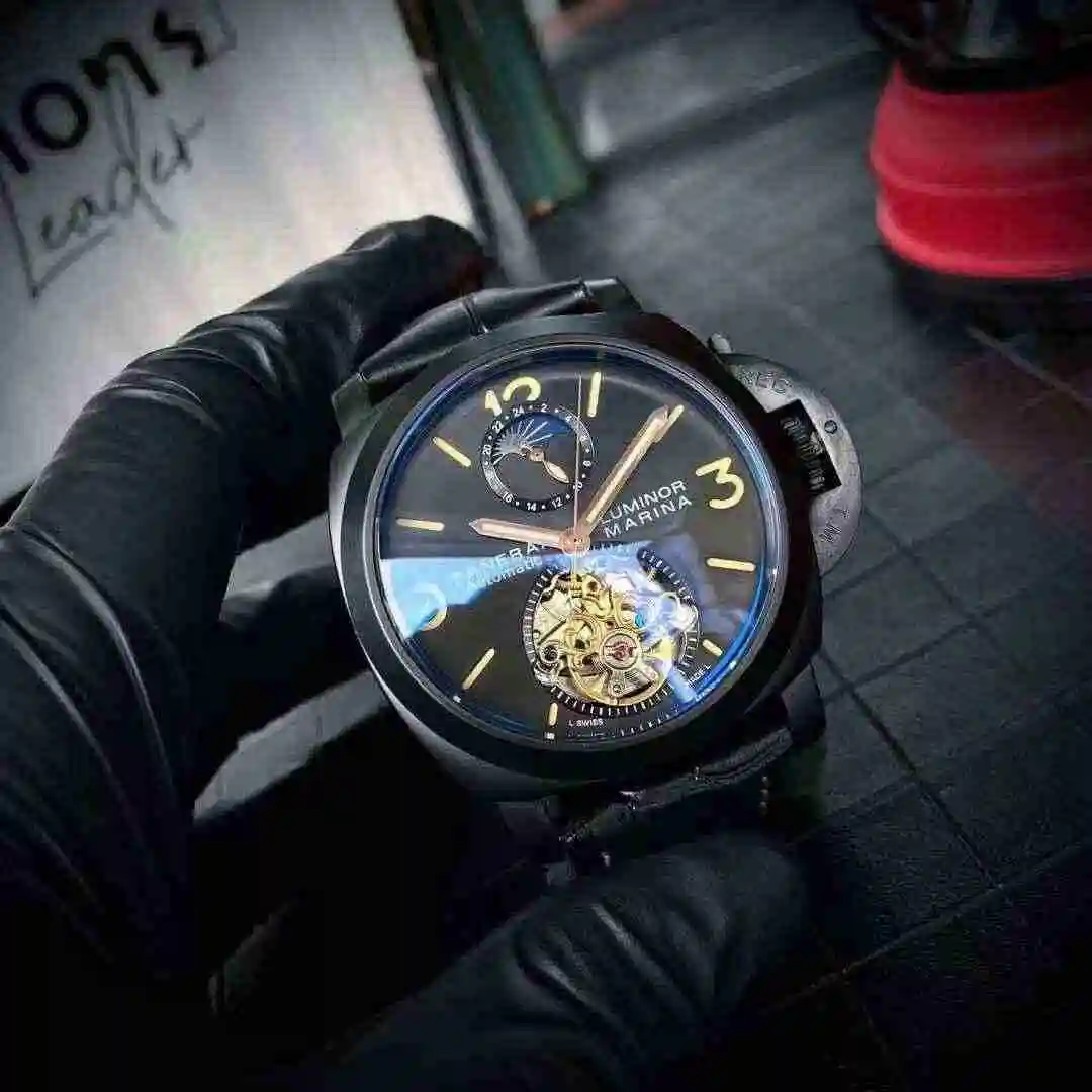 General Watches Panerai Peinahai Watch Men's Watch Paired with Original Fully Automatic Mechanical Movement Top Grade 316 Precision Steel Case with Mineral Super Strong Mirror Diameter 45mm KK06250 view 6