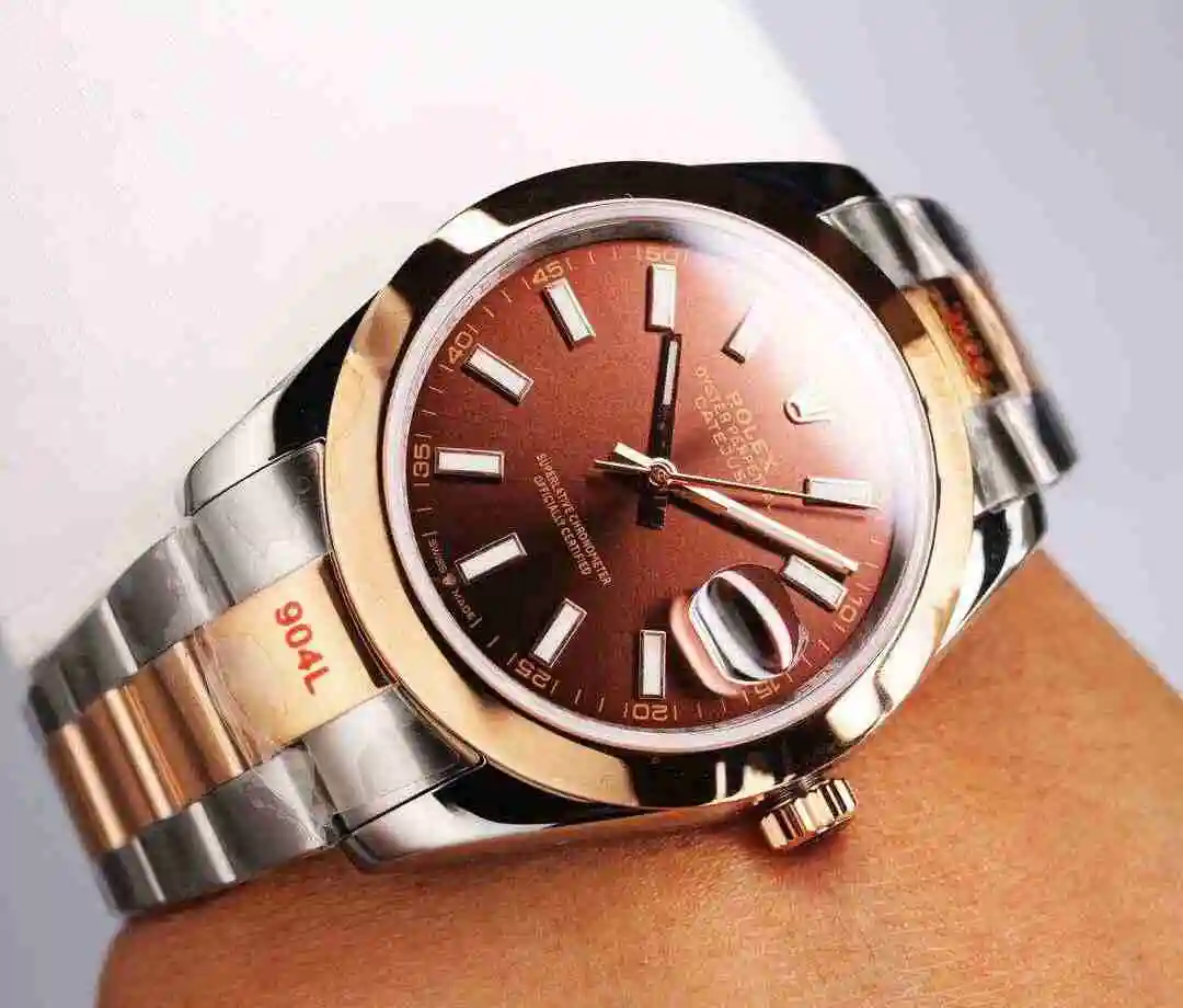 General Watches Rolex Watch Men's Watch Paired with Original Fully Automatic Mechanical Movement Top Grade 316 Precision Steel Case with Mineral Super Strong Mirror Diameter 41mm KK06500 6 view 6
