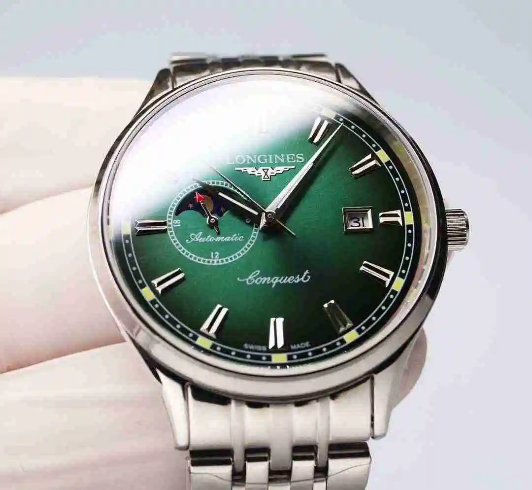 General Watches Longines Watch Men's Watch Paired with Original Fully Automatic Mechanical Movement Top Grade 316 Precision Steel Case with Mineral Super Strong Mirror Diameter 40mm KK06500 4 view 5