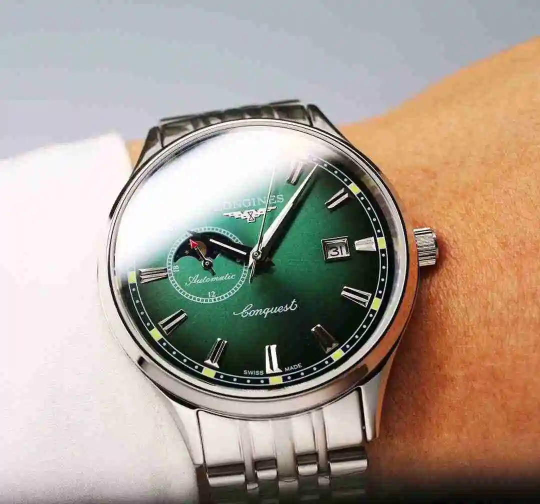 General Watches Longines Watch Men's Watch Paired with Original Fully Automatic Mechanical Movement Top Grade 316 Precision Steel Case with Mineral Super Strong Mirror Diameter 40mm KK06500 4 view 7