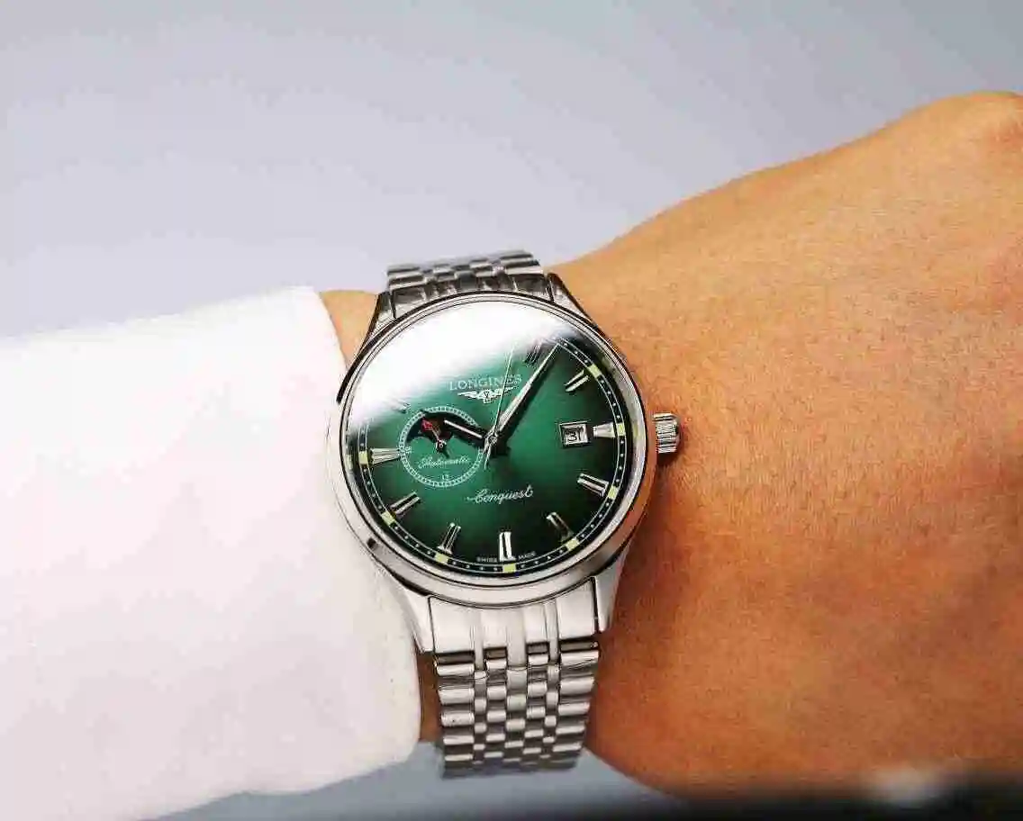 General Watches Longines Watch Men's Watch Paired with Original Fully Automatic Mechanical Movement Top Grade 316 Precision Steel Case with Mineral Super Strong Mirror Diameter 40mm KK06500 4 view 8