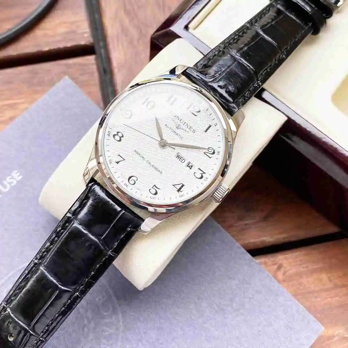General Watches Longines Watch Men's Watch Paired with Original Fully Automatic Mechanical Movement Top Grade 316 Precision Steel Case with Mineral Super Strong Mirror Diameter 40mm KK04250 4 view 4