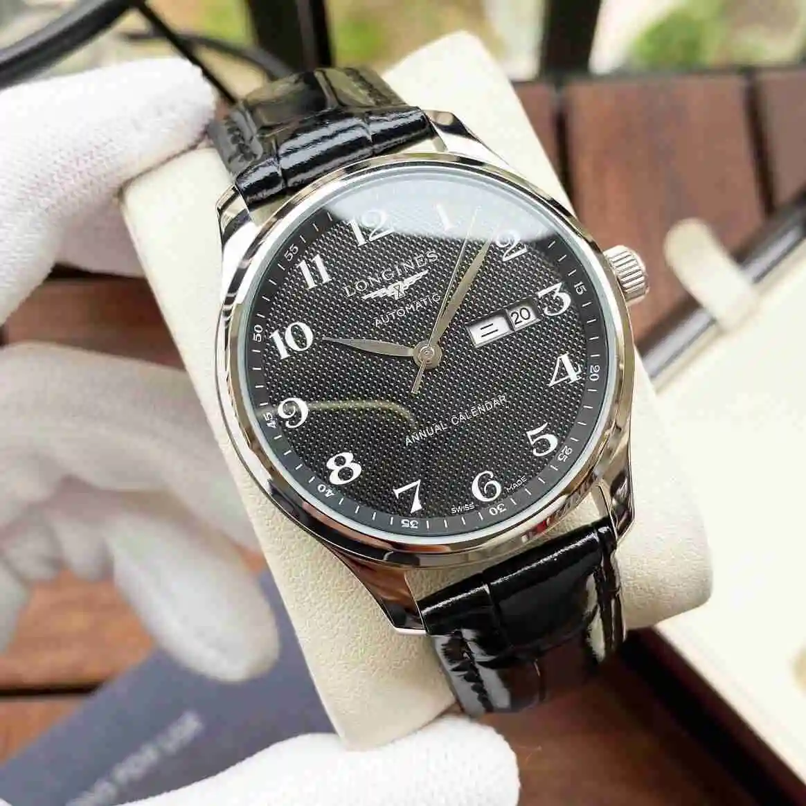 General Watches Longines Watch Men's Watch Paired with Original Fully Automatic Mechanical Movement Top Grade 316 Precision Steel Case with Mineral Super Strong Mirror Diameter 40mm KK04250 4 view 6