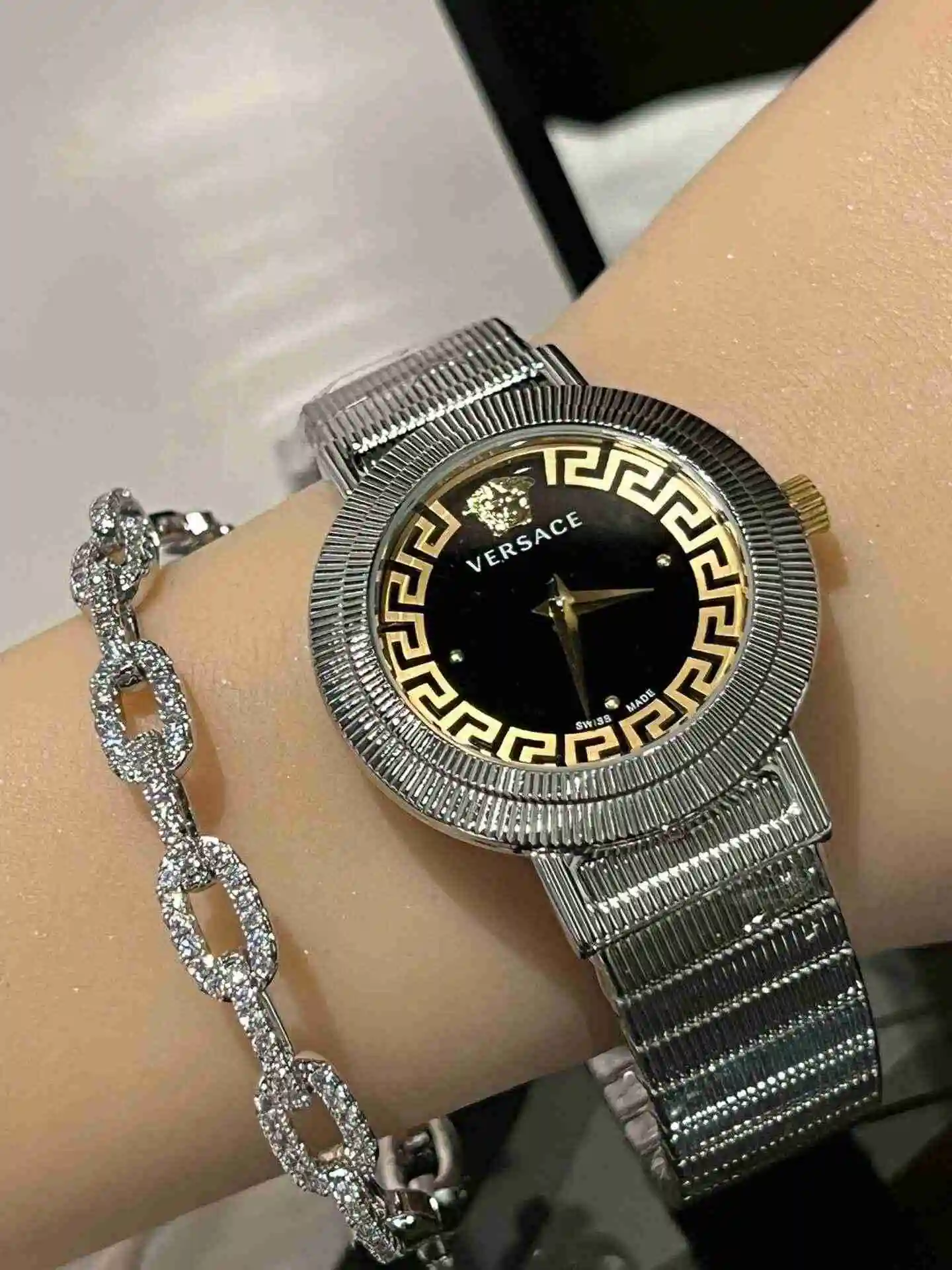 General Watches Versace Watch Women's Watch Paired with Original Fully Automatic Mechanical Movement Top Grade 316 Precision Steel Case with Mineral Super Strong Mirror Diameter 36mm kk03100 view 4