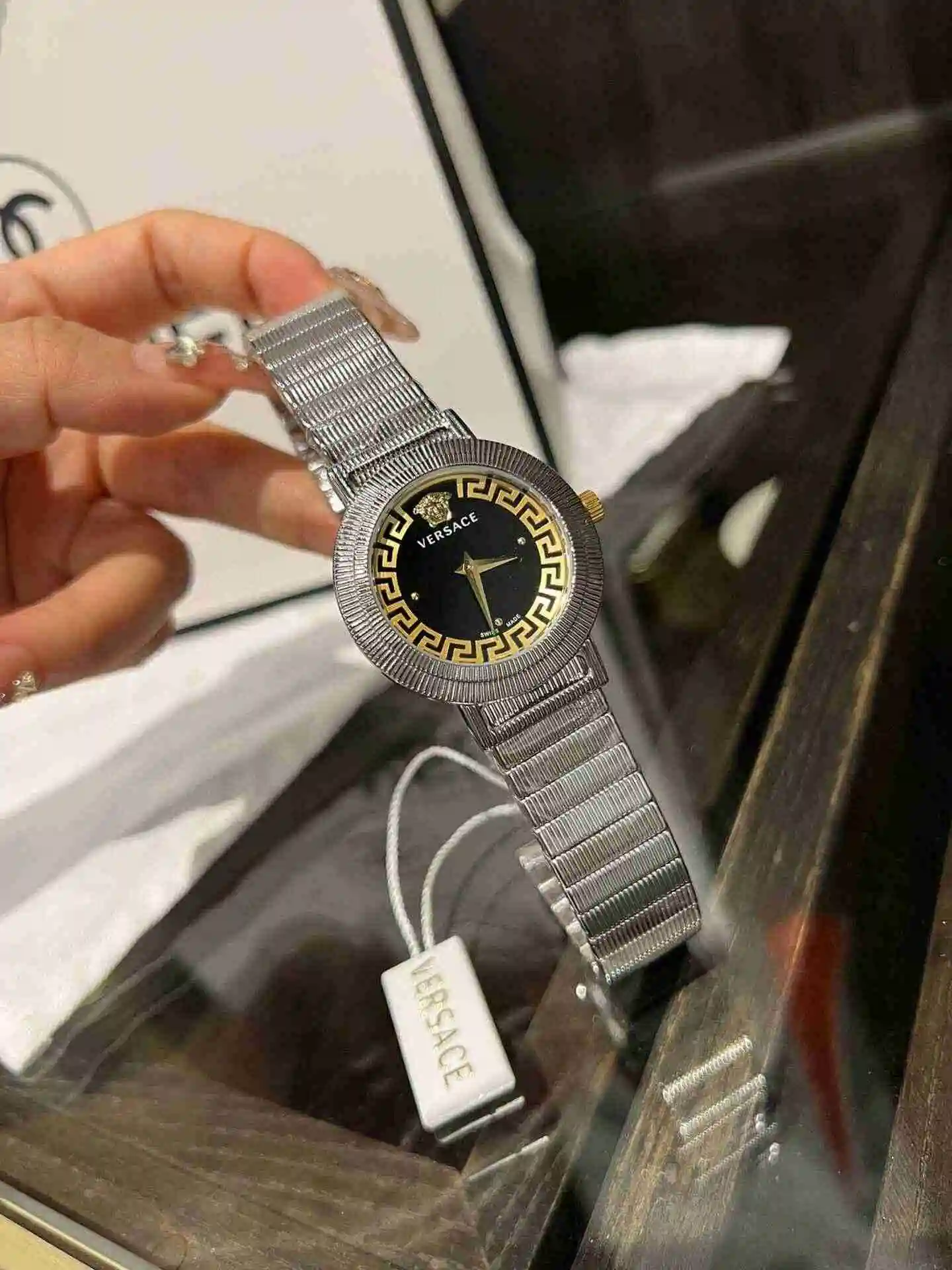General Watches Versace Watch Women's Watch Paired with Original Fully Automatic Mechanical Movement Top Grade 316 Precision Steel Case with Mineral Super Strong Mirror Diameter 36mm kk03100 view 6