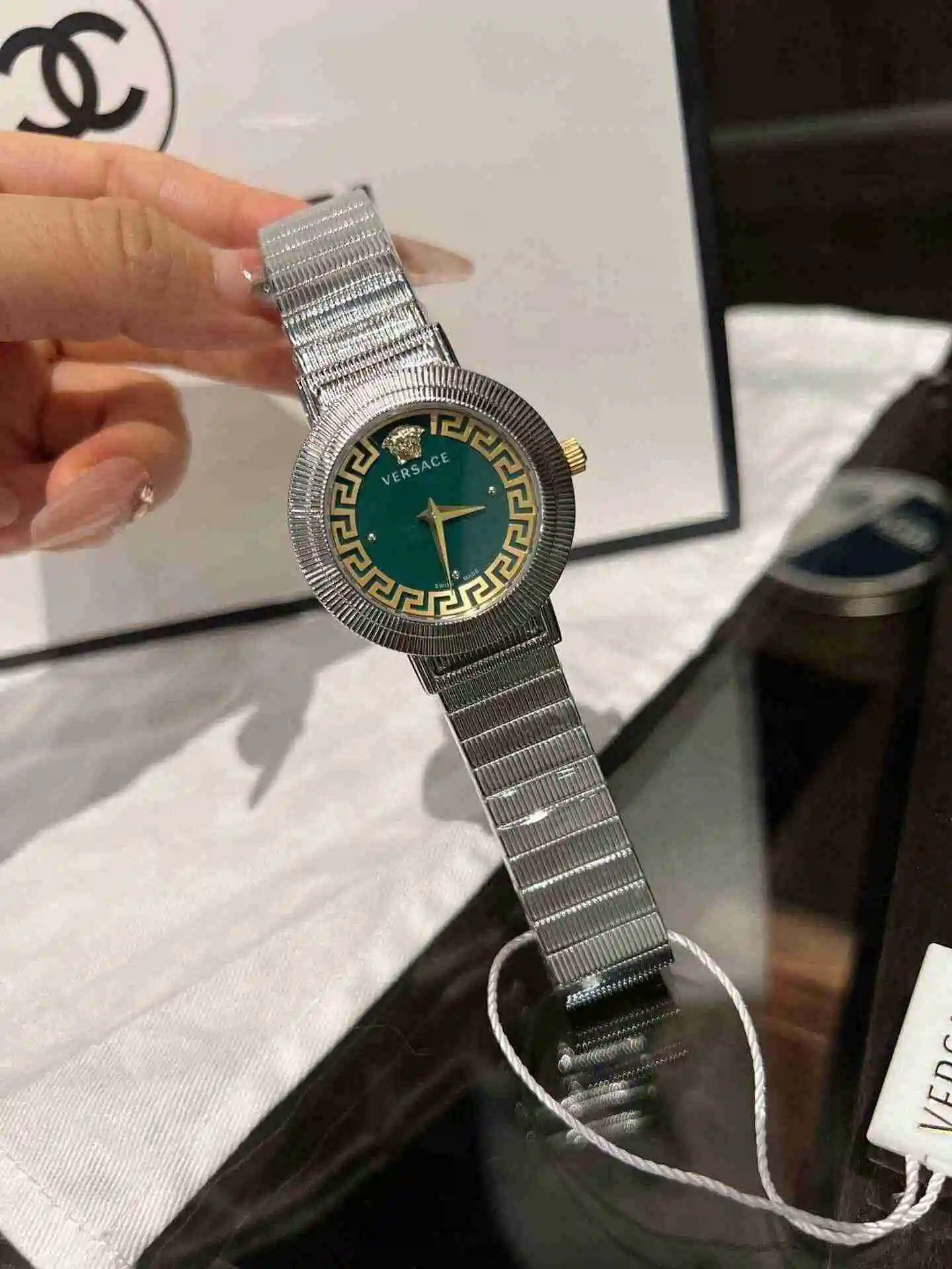 General Watches Versace Watch Women's Watch Paired with Original Fully Automatic Mechanical Movement Top Grade 316 Precision Steel Case with Mineral Super Strong Mirror Diameter 36mm kk03100 view 7